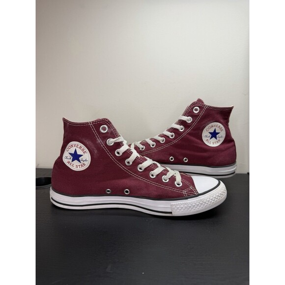 Converse CTAS Hi Top Sneakers Maroon Mens 8 / Wo 10 | M9613 Skater ShoesY2K - Picture 3 of 16